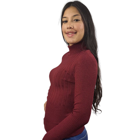 Blusa Vero Moda Burdeo Style MIND L/S KNIT(VMC-BT)