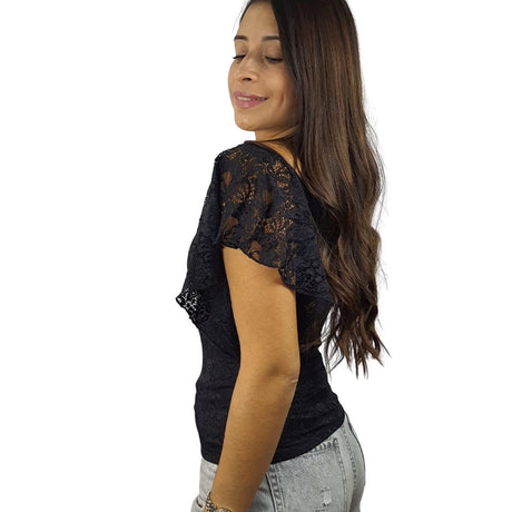 Blusa Vero Moda Negro  Style BETTY S/S TOP(VMC-HH)