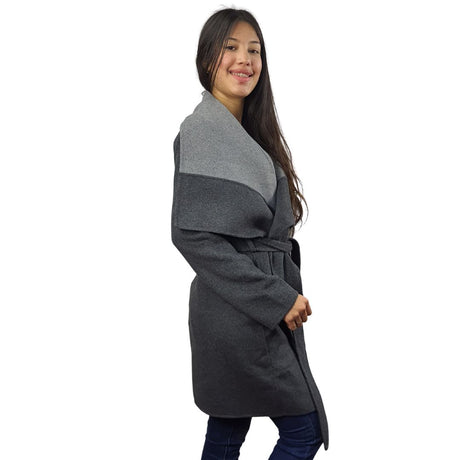 Blazer Vero Moda Gris  Style CONTRAST L/S DF WOOL COAT(VMC-NL)