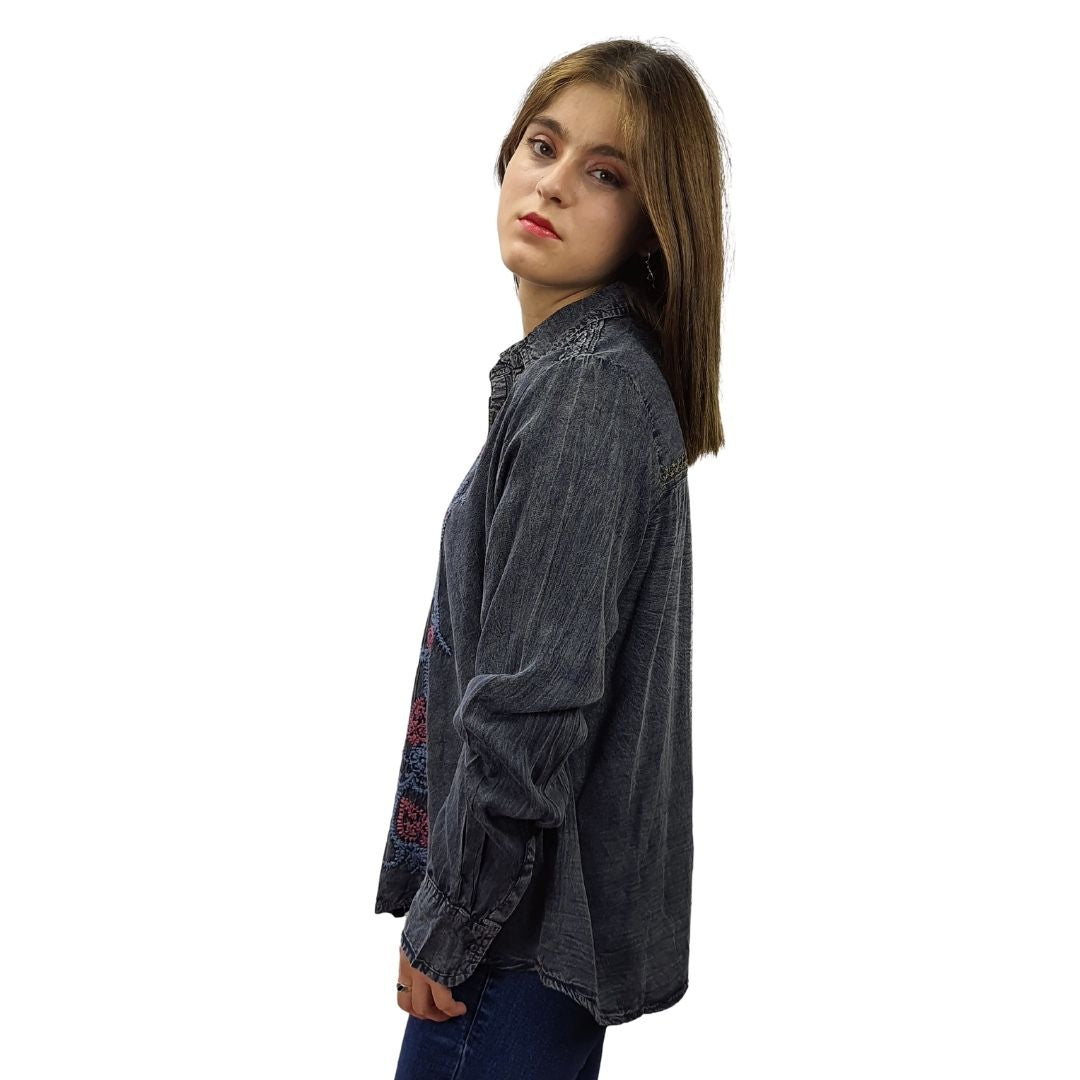 Blusa Rapsodia Kitilina Gris