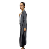 Tapado Veromoda Gris Style GRACE SOLID L/S LONG CARDIGAN(PM-EC-2)