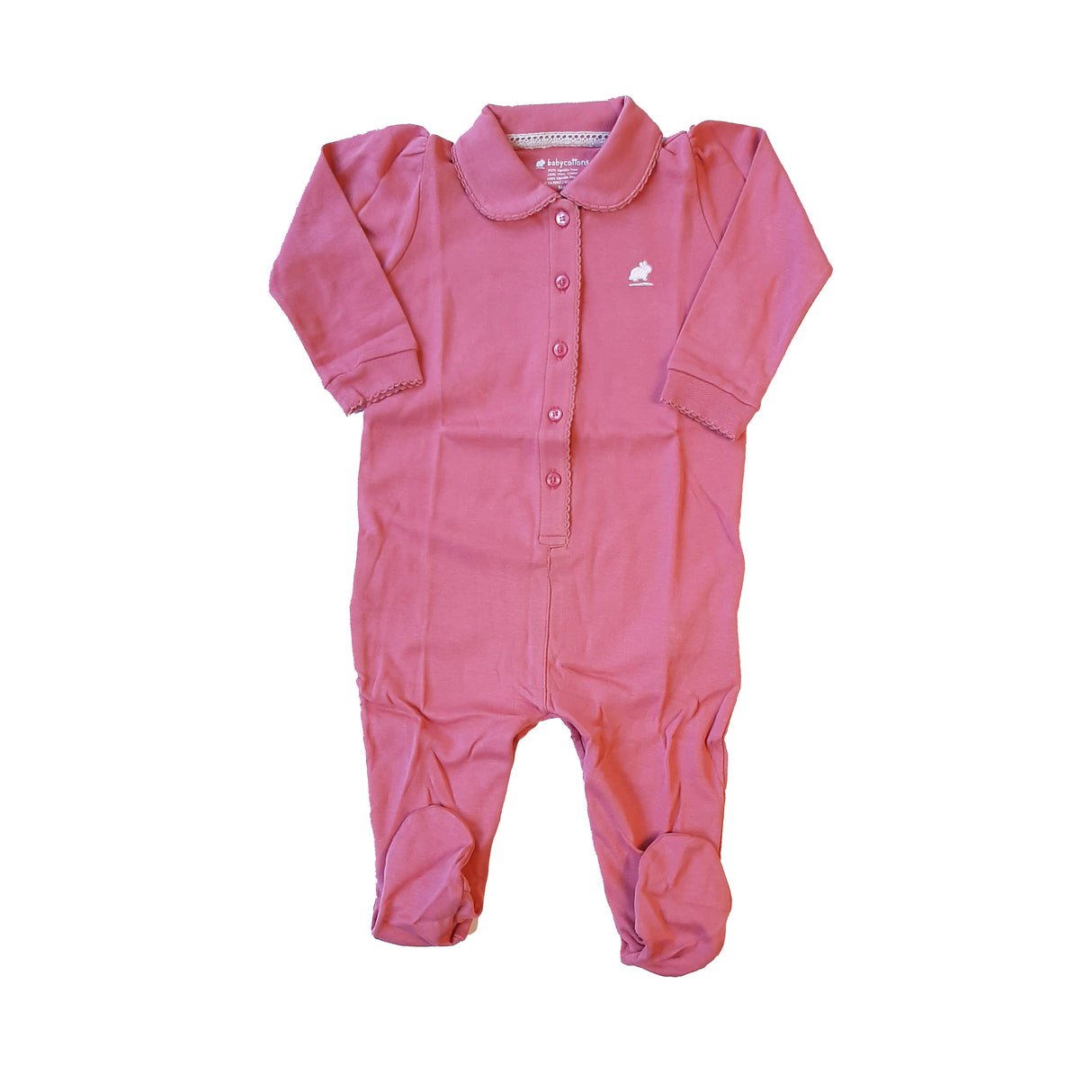 Enterito Babycottons C/BB Pima Colors C/Pie Fucsia Cake