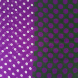 Bufanda Isaac Mizrahi Polka Dot Morado, Verde Y Pepas Blancas Icl4921P23