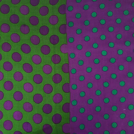 Bufanda Isaac Mizrahi Polka Dot Mix Morada Con Pepas Verde Icl492123