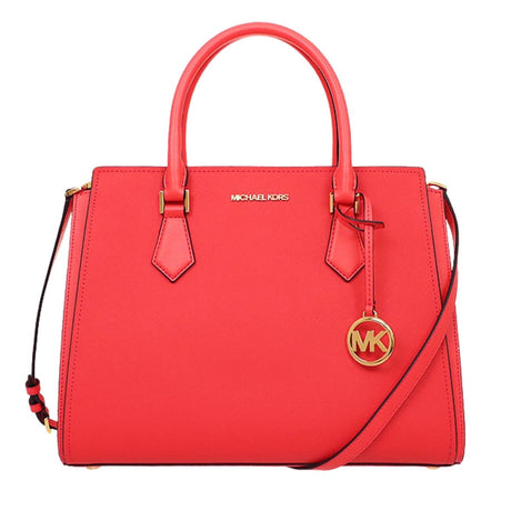 Cartera Michael Kors HOPE Satchel Leather Lg CoralColor CORAL