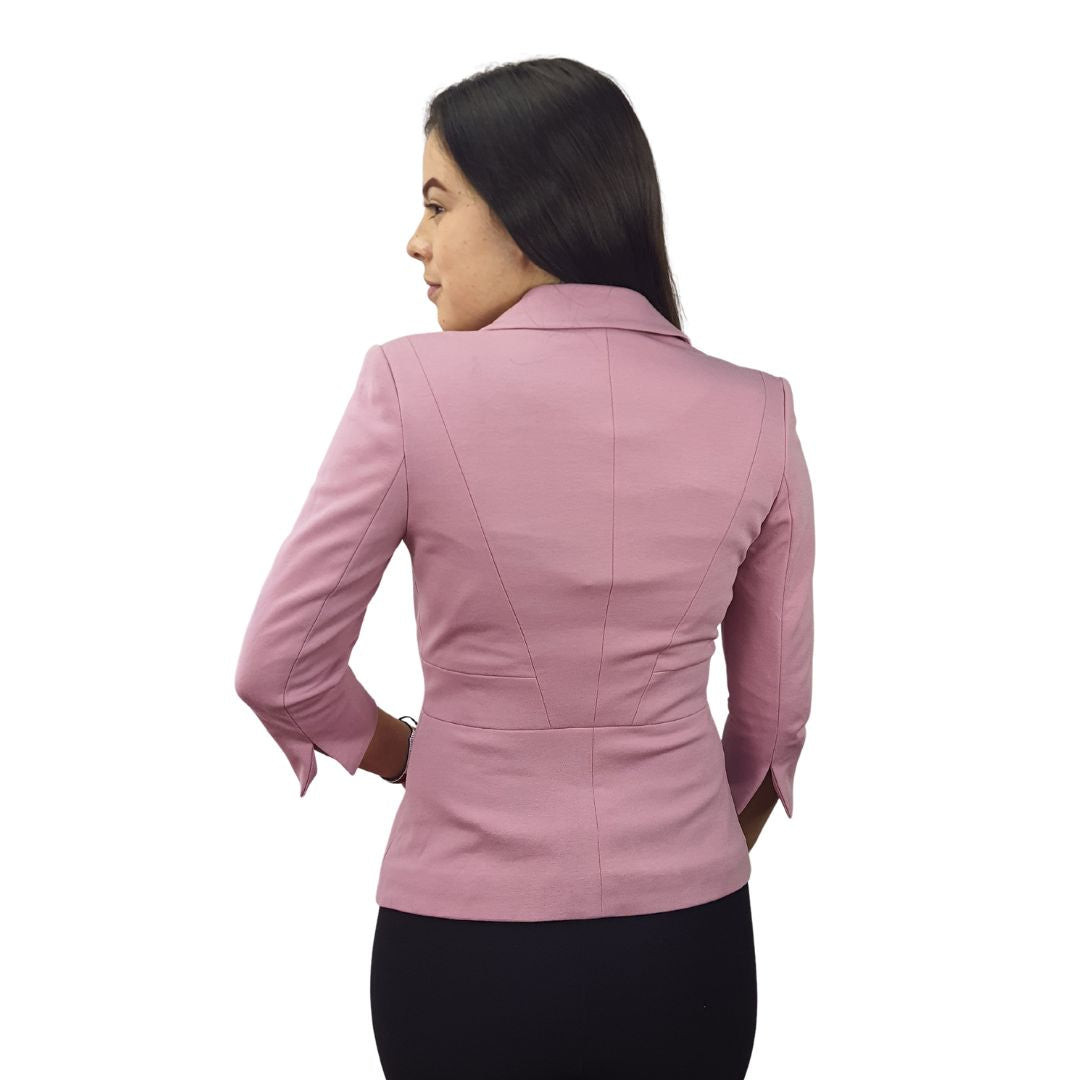 Blazer Vero Moda Rosa Vieja Style RETAIL ASHLEY SOLID 3/4 BLAZER(VMC-NL)