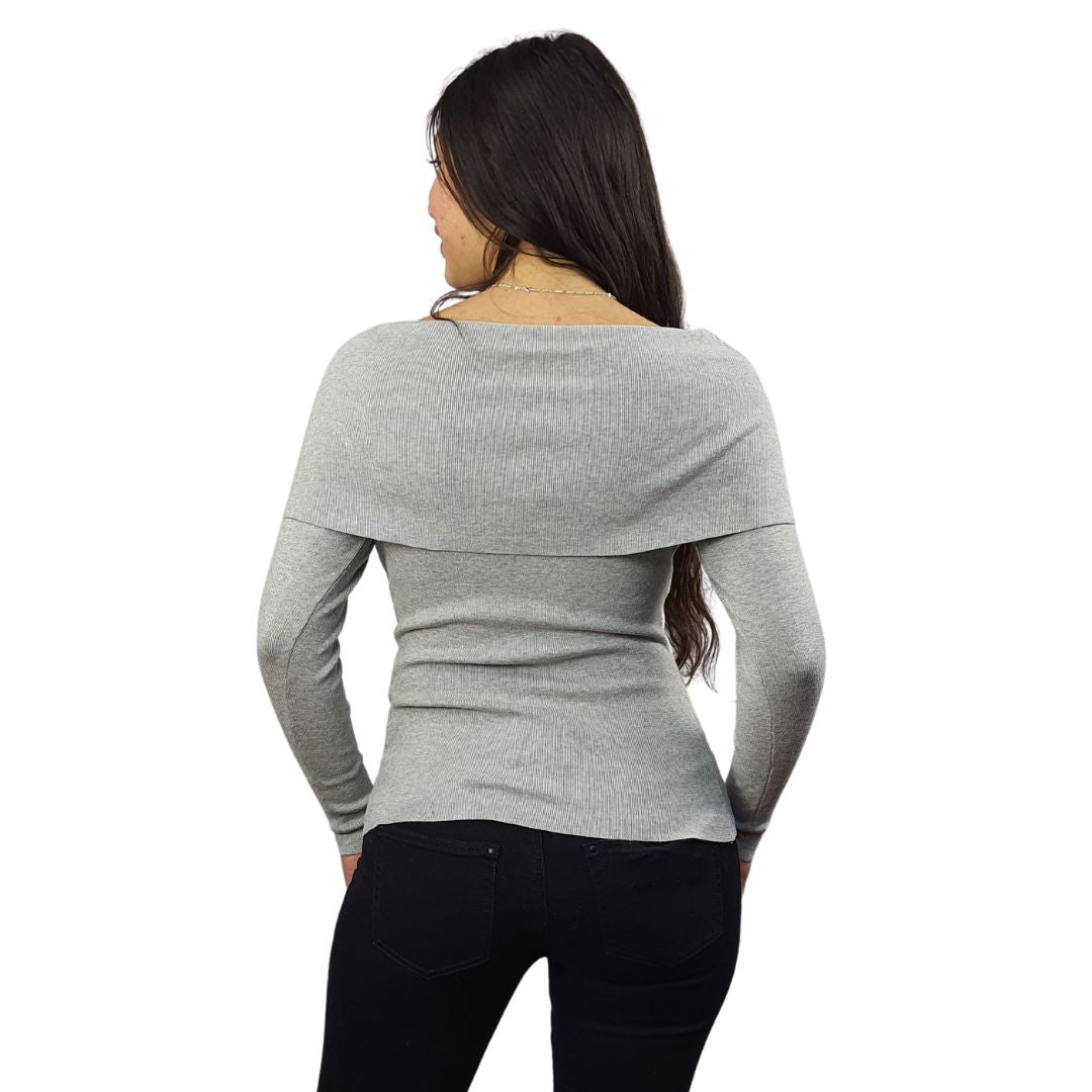 Blusa Vero Moda Gris Style EMILY 9/10 KNIT(BT)