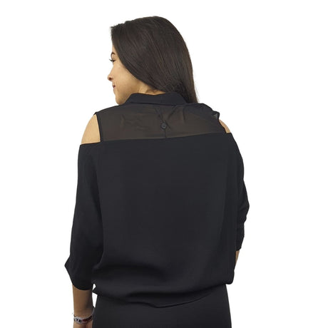 Blusa Vero Moda Negro Style WELSH 3/4 SHIRT(RN)