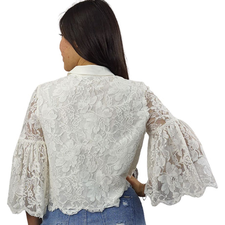 Blusa Vero Moda Blanco Style WEST 3/4 SHIRT(DR)