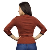 Sweater Vero Moda Cobre Style IDEA 3/4 KNIT(VMC-DR)