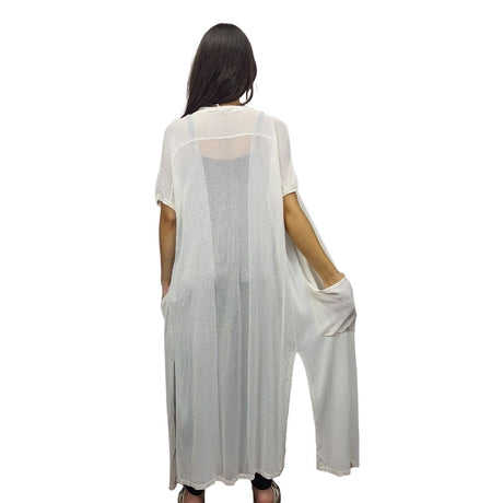 Tapado  Vero Moda Blanco  Style YETTA LONG KNIT CARDIGAN(VMC-NE-EC-3)