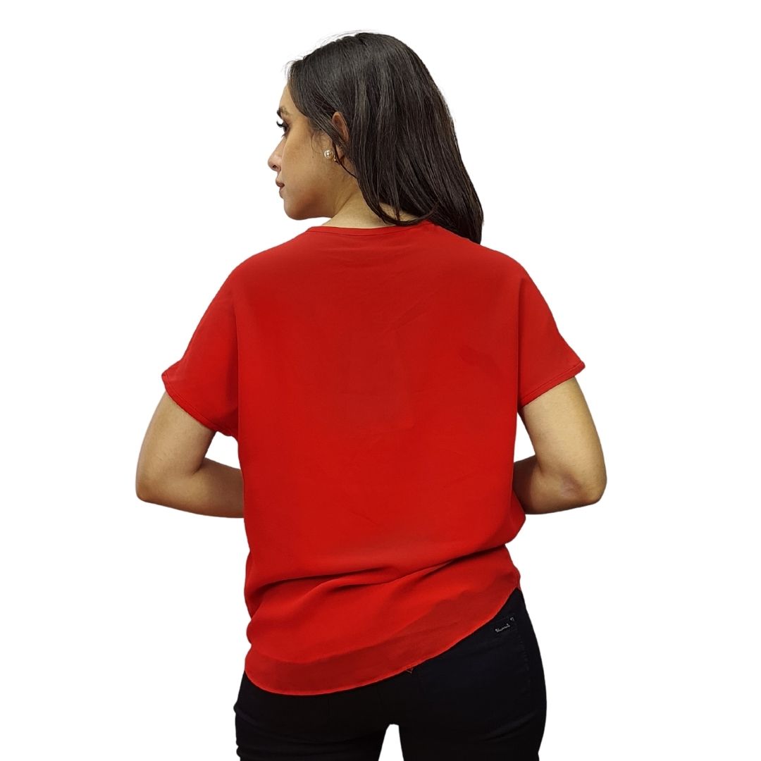 Blusa Rojo Vero Moda  Style DIAMOND S/S TOP(VMC-TP-ET-2)