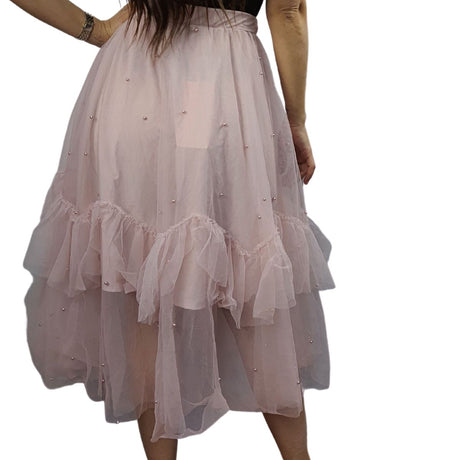 Falda Vero Moda Rosa Vieja Style ANNA JERSEY SKIRT(VMC-DR)