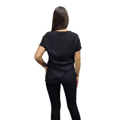 Polera Vero Moda Negro Style KATHY S/S TOP(NL)