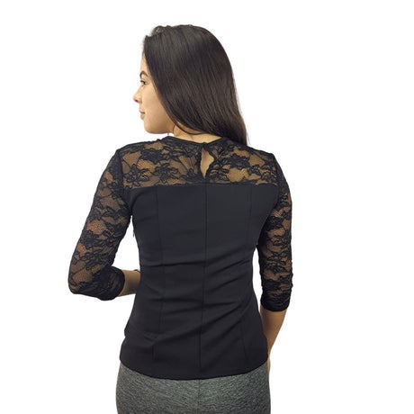 Blusa Vero Moda Negro Style MELON 3/4 JERSEY TOP(VMC-BN-ET-2)