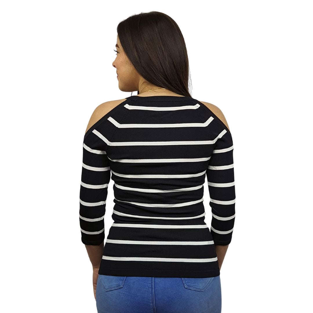 Blusa Vero Moda Negro Style CUT 3/4 KNIT(NL)