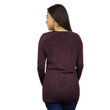 Blusa Vero Moda Morado Oscuro Style SAMANTHA L/S KNIT(MM)