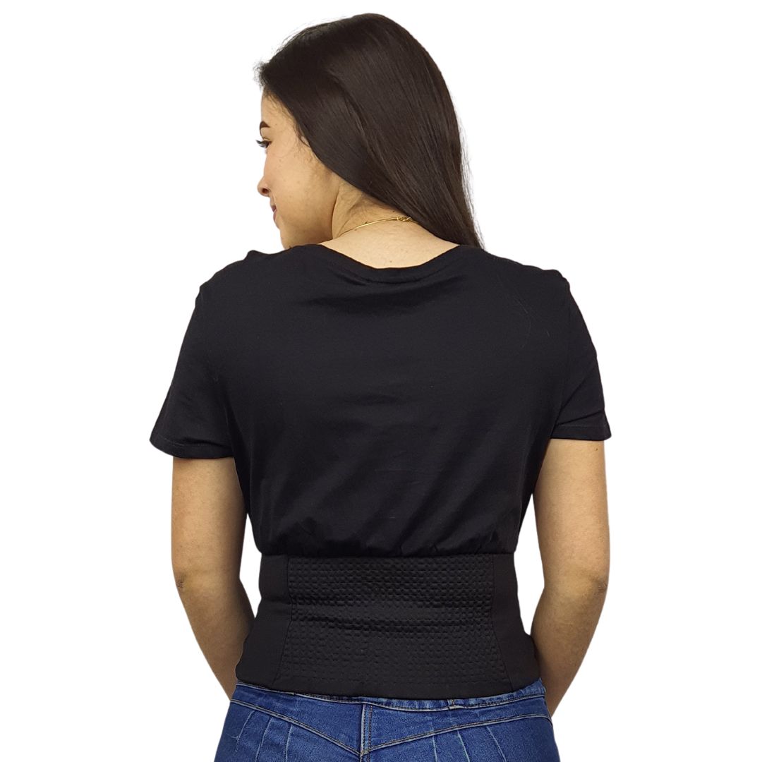 Blusa Vero Moda Negro Style PONY S/S TOP CL8(FL)