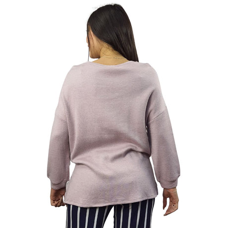 Sweater Vero Moda Rosa Vieja Style FAY L/S SWEAT(HOMEWEAR)