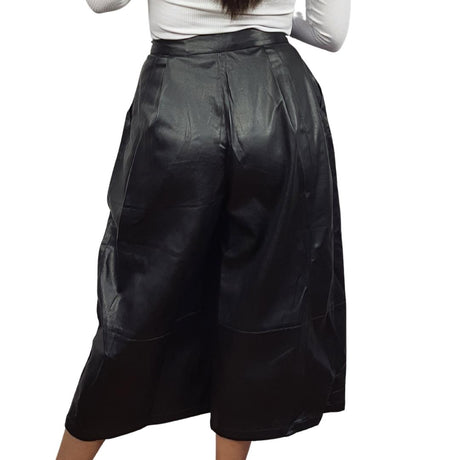 Pantalon Vero Moda Negro Style PU 7/8 CULLOTTE PANTS(MW-ET-4)