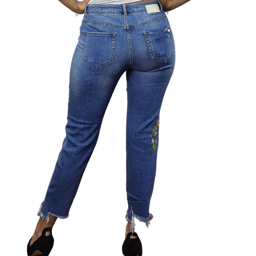 Jeans Vero Moda Azul Claro Style GRUS 9/10 MW GIRLFRIEND JEANS(NR)