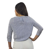 Blusa Vero Moda Azul Style CITY CUTE 3/4 SHIRT(TP)