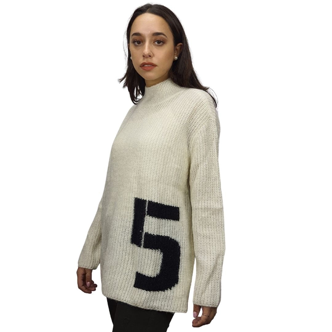 Sweater Vero Moda Blanco Style SIMA L/S KNIT(MW-CT-2)
