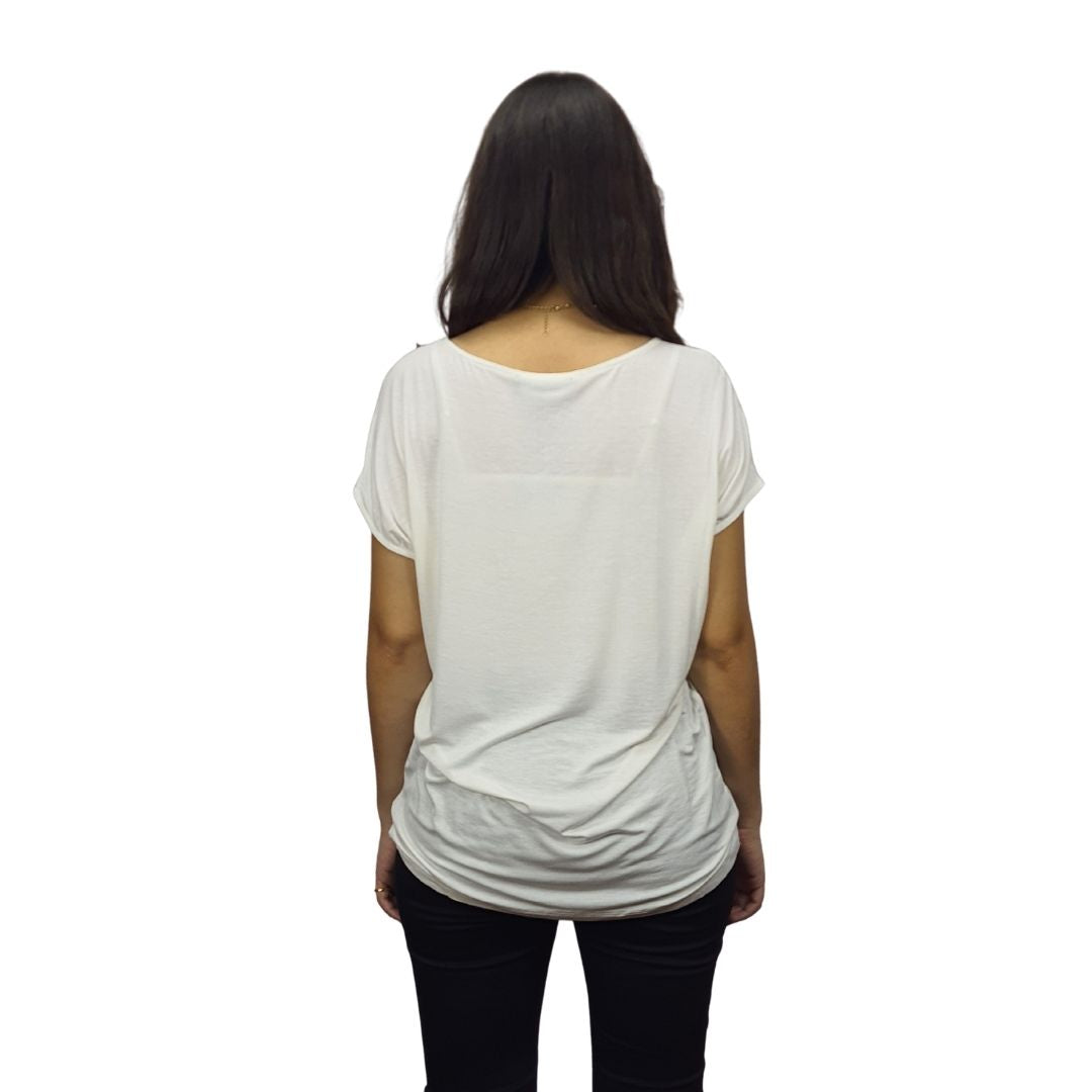 Blusa Vero Moda Blanco  Style SWEETY LOOSE S/S TOP(CR)
