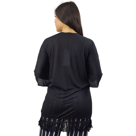Tapado Vero Moda Negro Style TESSA JERSEY PONCHO(TP)