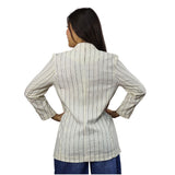 Blazer Vero Moda Blanco Style LOUISE 7/8 BLAZER(NC)