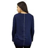 Blusa Vero Moda Azul Style BEA L/S TOP(TP)
