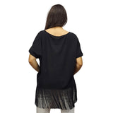 Blusa Vero Moda Negro  Style JIMMY BOX S/S TOP(CR)