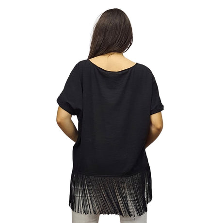 Blusa Vero Moda Negro  Style JIMMY BOX S/S TOP(CR)