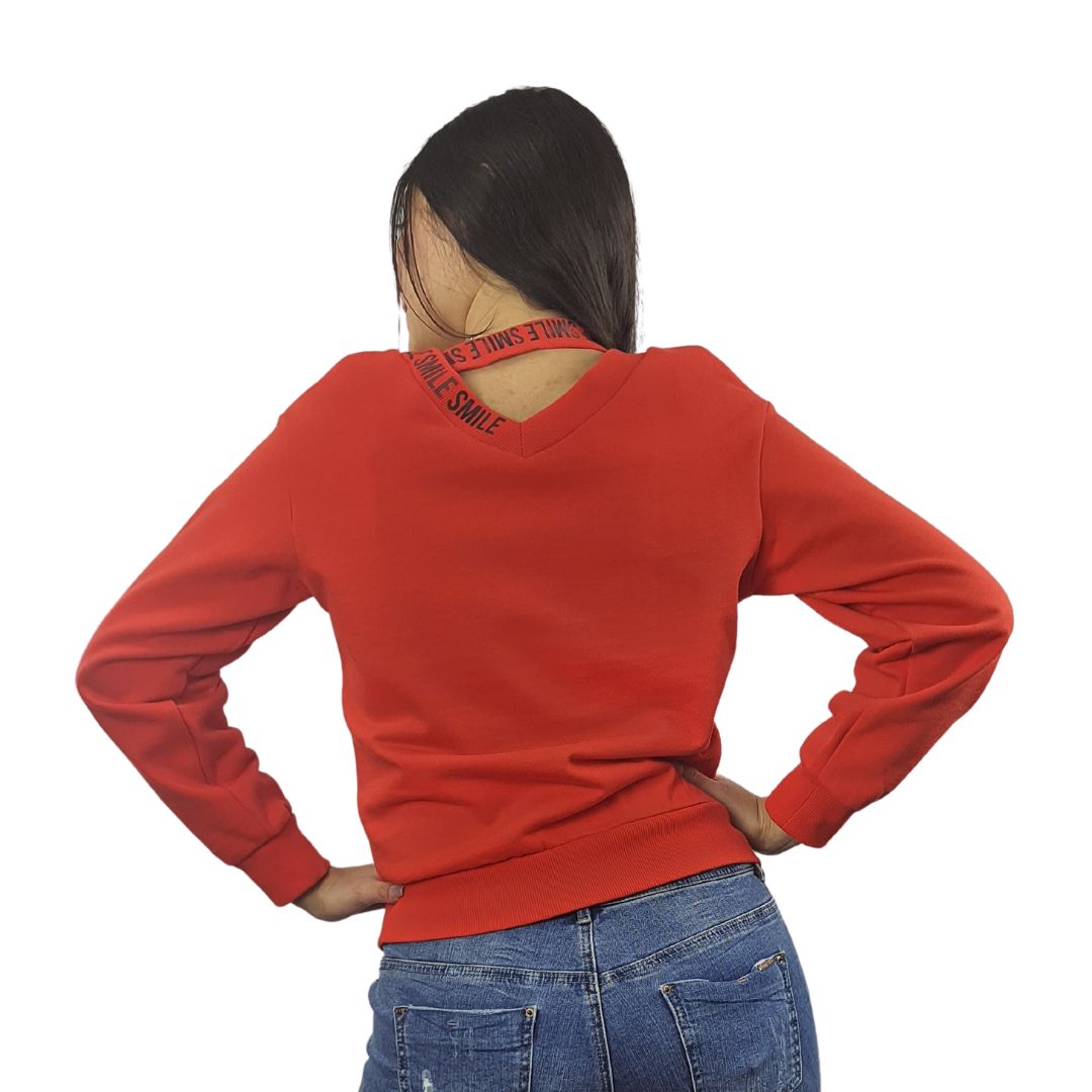 Sweater Vero Moda Rojo Style DARCIE L/S SWEAT(LL)