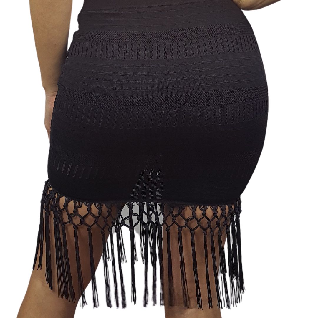 Falda Vero Moda Negro Style NASH KNIT SKIRT(EL)