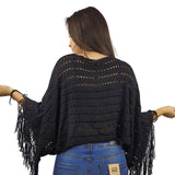 Poncho Vero Moda Negro Style HEATHER L/S KNIT(EL)