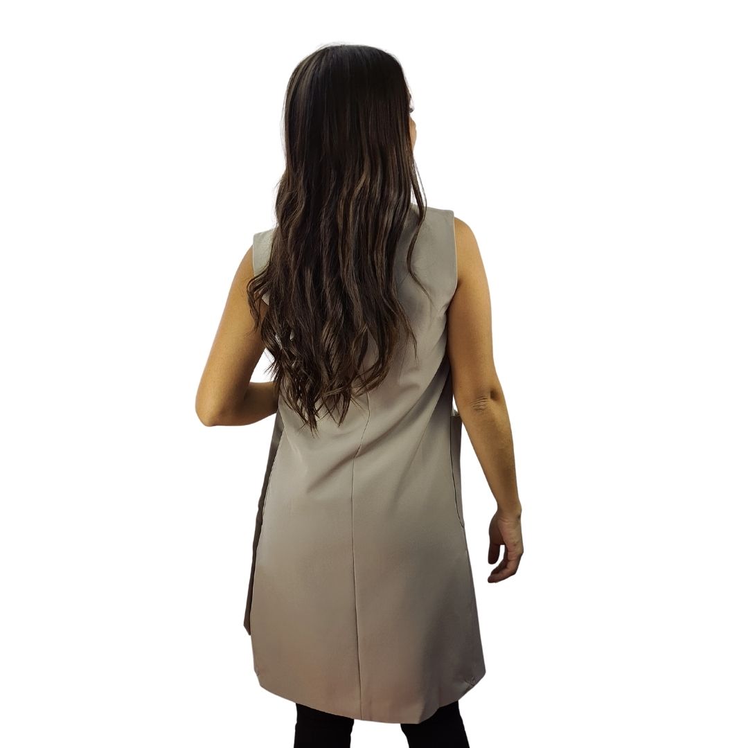 Chaleco  Vero moda Beige Style PATCH WAISTCOAT(VMC-TP)