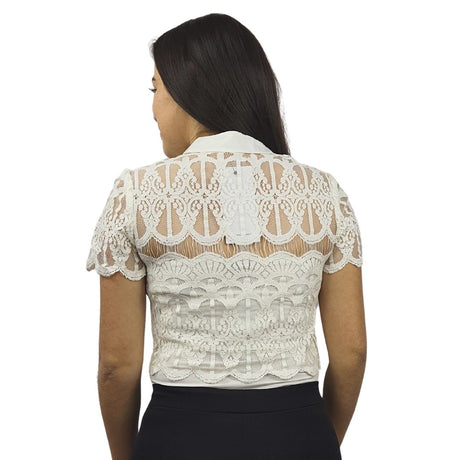 Top Vero Moda Blanco Style VIVIEN S/S SHIRT SET(VMC-HH)