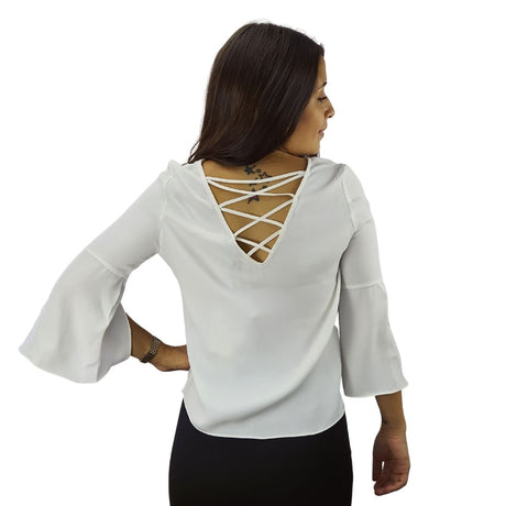 Blusa Vero Moda Blanco Style ADELINA 3/4 TOP(MM)