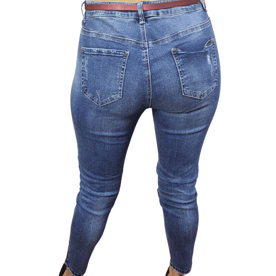 Jeans Vero Moda Azul Style PLANT 9/10 MW X-SLIM JEANS(RN)