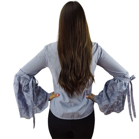 Blusa Vero Moda Celeste Style VICTORIA L/S TOP(NR)