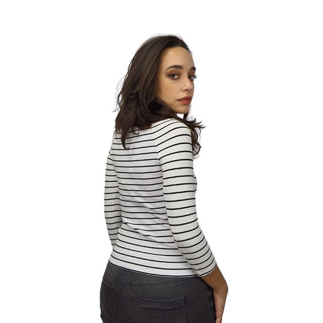 Blusa Vero Moda Blanco Style SCALLOPS 3/4 TOP(SD)