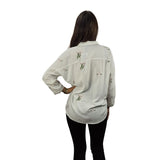 Blusa Vero moda Blanco Style PAEONY 3/4 SHIRT(BJ)