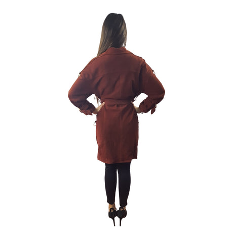 Blazer Vero Moda Marron Style AMMA GS LEATHER COAT(VMC-NR)