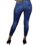 Jeans Vero Moda Azul Claro Style COMPLEXION 7/8 HW X-SLIM JEANS(SL)