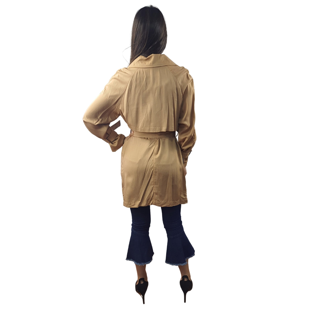 Blazer Vero Moda Beige Oscuro Style GRAN L/S COAT(LL)