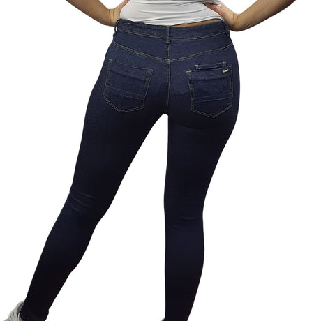 Jeans Vero Moda Azul Oscuro Style TONE MID WAIST X-SLIM JEANS(BN)