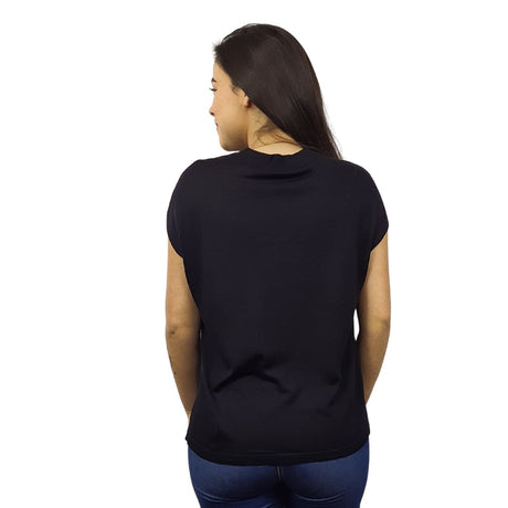Blusa Vero Moda Negro Style DAN S/S KNIT(VMC-TP)
