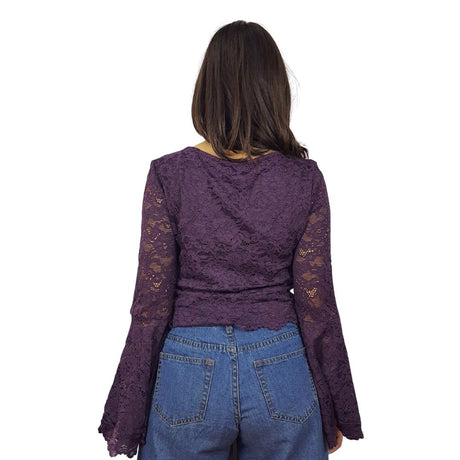 Blusa Vero moda Morado Style KAMA L/S TOP(BT)