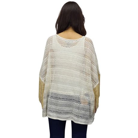 Blusa Vero moda Blanco Style KATE S/S KNIT SET(EL)